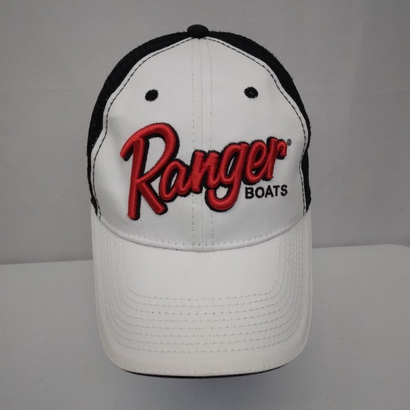 Ranger Boats Accessories Ranger Boats Mesh Trucker Cap Blackwhite Bass Fishing Hatheadwear